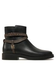 MICHAEL Michael Kors Botki 40F4ABME7L Czarny. Czarne botki MICHAEL Michael Kors, bez wzorów, ze skóry, bez obcasa, na płaskiej podeszwie, bez zapięcia. Za 919.44 zł.