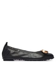 Hispanitas Baleriny HV263931 C003 Czarny. Czarne baleriny Hispanitas, bez wzorów, ze skóry, bez obcasa. Za 479.99 zł.