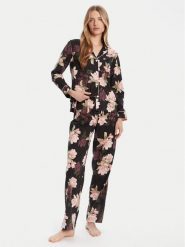 LAUREN RALPH LAUREN Piżama ILN92438 Czarny Regular Fit. Czarne piżamy Lauren Ralph Lauren, bez wzorów, z bawełny, bez ramiączek. Za 549.99 zł.