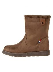 Freyling Botki zimowe w kolorze jasnobrązowym rozmiar: 40. Brązowe botki Freyling, na zimę, bez wzorów, z materiału, bez obcasa, bez zapięcia. Za 210.32 zł.