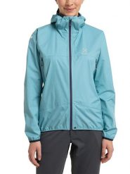 Haglöfs Kurtka funkcyjna "L.I.M Proof" w kolorze turkusowym rozmiar: S. Niebieskie kurtki sportowe Haglöfs, l, bez wzorów, z materiału, bez kaptura, outdoorowe. Za 465.55 zł.