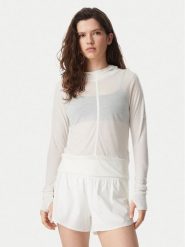 Adidas Bluza Soft Lux Sheer Hooded KS8005 Kremowy Slim Fit. Białe bluzy Adidas, m, bez wzorów, z syntetyku, bez kaptura. Za 179.99 zł.