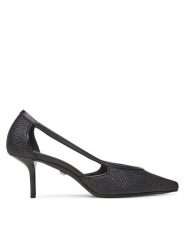 Max Mara Szpilki Strawpump 2514521312600 Czarny. Czarne szpilki Max Mara, bez wzorów, z materiału, bez obcasa, na szpilce, bez zapięcia. Za 2,739.00 zł.