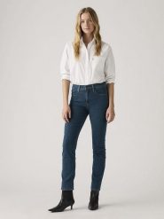 Levi's Dżinsy - Straight fit - w kolorze niebieskim rozmiar: W25/L30. Niebieskie jeansy Levi's®, l, z aplikacjami. Za 179.22 zł.