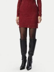 Guess Spódnica mini W6BD59 K7909 Bordowy Regular Fit. Czerwone spódnice Guess, m, z aplikacjami, z syntetyku, mini. Za 292.99 zł.