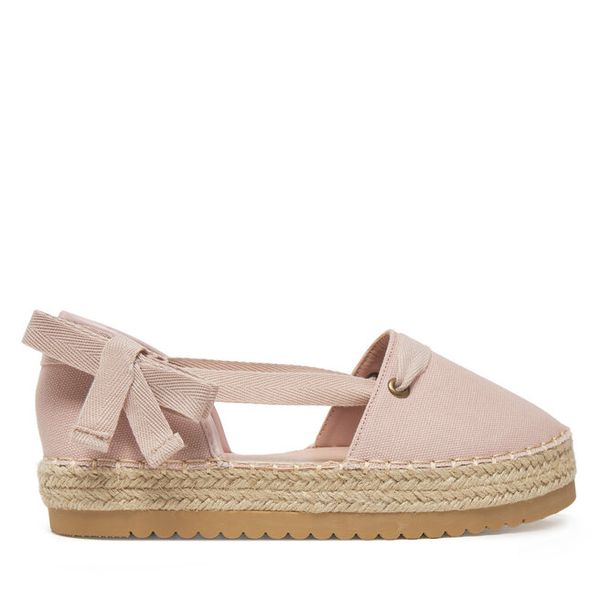 Espadryle DeeZee. Czerwone espadryle DeeZee, bez wzorów, bez obcasa, bez zapięcia. Za 119.99 zł.