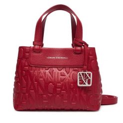 Torebka Armani Exchange. Czerwone torebki klasyczne Armani Exchange, bez wzorów, bez dodatków. Za 589.99 zł.