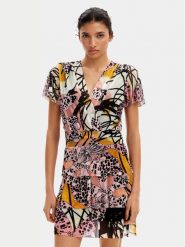 Desigual Sukienka letnia MONSIEUR CHRISTIAN LACROIX Cadiz 24SWVK52 Kolorowy Regular Fit. Sukienki Desigual, na lato, s, bez wzorów, z syntetyku, bez kołnierzyka, bez ramiączek. Za 239.99 zł.