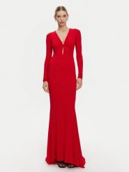 PINKO Sukienka wieczorowa 104935 A2GS Czerwony Slim Fit. Czerwone sukienki Pinko, m, bez wzorów, z wiskozy, wizytowe, bez kołnierzyka, bez ramiączek. Za 1,259.00 zł.
