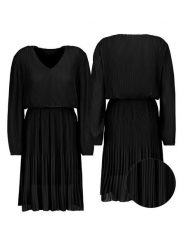 Sublevel Sukienka w kolorze czarnym rozmiar: M/L. Czarne sukienki Sublevel, l, bez wzorów, bez kołnierzyka, bez ramiączek, midi. Za 143.45 zł.
