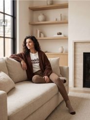 Kardigan oversize - brązowy. Brązowe kardigany Sinsay, l, bez wzorów. Za 59.99 zł.