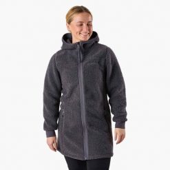 Bluza polarowa turystyka damska Swedemount Lofoten Pile Coat wodoodporna. Szare bluzy SWEDEMOUNT, na zimę, bez wzorów, z polaru, bez kaptura. Za 297.00 zł.