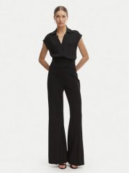 Rinascimento Bluzka CFC0020253002 Czarny Regular Fit. Czarne bluzki Rinascimento, l, bez wzorów, z syntetyku, bez kołnierzyka, bez ramiączek. Za 399.99 zł.