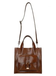 Wojas Skórzana torebka w kolorze jasnobrązowym - 30 x 27 x 11 cm rozmiar: onesize. Brązowe torby na ramię Wojas, bez wzorów, z materiału, przez ramię, bez dodatków. Za 373.35 zł.