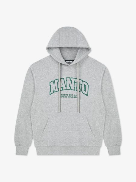 MANTO bluza z kapturem VARSITY 26 melanż. Szare bluzy MANTO, m, bez wzorów, z bawełny, z kapturem. Za 249.00 zł.