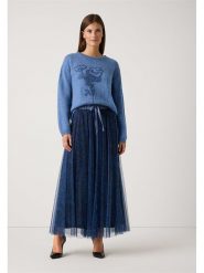 More & More Sweter w kolorze niebieskim rozmiar: 44. Niebieskie swetry More & More, bez wzorów, bez ramiączek. Za 182.72 zł.