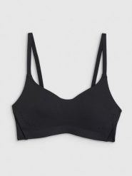 4F Biustonosz do jogi z niskim wsparciem damski - czarny M. Czarne bielizna sportowa 4f, l, bez wzorów. Za 129.99 zł.