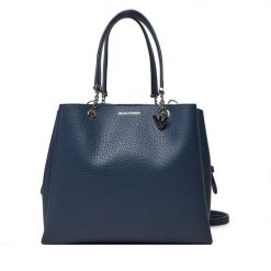 Torebka Emporio Armani. Niebieskie torebki klasyczne Emporio Armani, bez wzorów, bez dodatków. Za 649.99 zł.