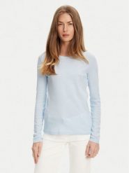 United Colors Of Benetton Bluzka 3GA2E16F9 Błękitny Regular Fit. Niebieskie bluzki United Colors of Benetton, l, bez wzorów, z bawełny, bez kołnierzyka, bez ramiączek. Za 79.99 zł.