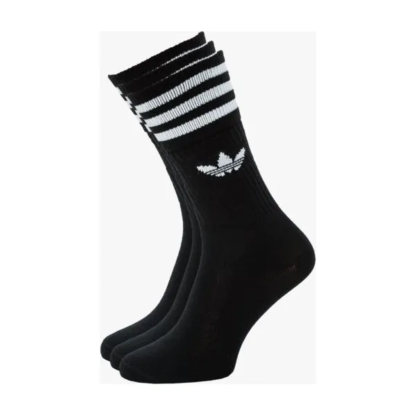 Adidas Skarpety Solid Crew Sock , czarny, rozmiar M. Czarne skarpety Adidas, bez wzorów, z bawełny. Za 59.99 zł.