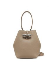 Longchamp Torebka 10279HFP Beżowy. Brązowe torebki klasyczne Longchamp, bez wzorów, ze skóry, bez dodatków. Za 1,549.00 zł.