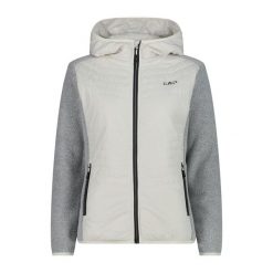 Bluza damska turystyczna CMP 34H3006. Białe bluzy CMP, m, bez wzorów, z materiału, z kapturem. Za 358.20 zł.