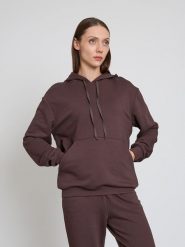 BGN Bluza w kolorze brązowym rozmiar: 40. Brązowe bluzy BGN, bez wzorów, z bawełny, z kapturem. Za 121.99 zł.