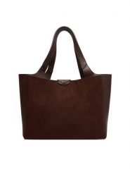 DKNY Torebka Willa R53AMG32 Brązowy. Brązowe shopper DKNY, bez wzorów, z materiału, bez dodatków. Za 789.99 zł.