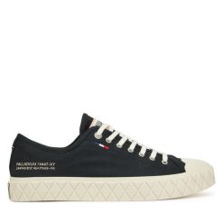 Trampki Palladium. Czarne trampki Palladium, bez wzorów, bez zapięcia. Za 229.99 zł.