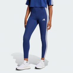 Legginsy Essentials 3-Stripes Cotton. Białe legginsy Adidas, xs, bez wzorów. Za 129.00 zł.