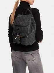 Guess Plecak Manhattan II HWSG71 18310 Szary. Szare plecaki Guess, z aplikacjami, ze skóry. Za 389.99 zł.