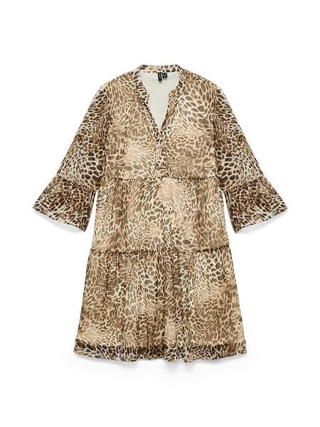 Vero Moda Sukienka w kolorze karmelowym rozmiar: M. Brązowe sukienki Vero Moda, m, bez wzorów, bez kołnierzyka, bez ramiączek, mini. Za 68.95 zł.