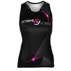 Koszulka sportowa damska bez rękawów Tank top EXTREME HOBBY MT SPORT. Czerwone koszulki sportowe EXTREME HOBBY, bez wzorów, z elastanu, bez ramiączek, na fitness i siłownię. Za 139.00 zł.