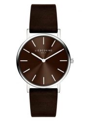 Liebeskind Zegarek kwarcowy w kolorze srebrno-brązowym rozmiar: onesize. Brązowe, analogowe zegarki Liebeskind, ze stali. Za 321.45 zł.