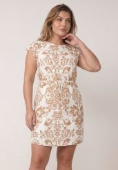 Jasnobeżowa Pudełkowa Sukienka z Wiskozy w Stylu Casual z Wiązanym Paskiem Tepena. Brązowe sukienki Born2be, na co dzień, plus size, bez wzorów, z jeansu, casualowe, bez kołnierzyka, plus size, bez ramiączek, midi, proste. Za 59.99 zł.