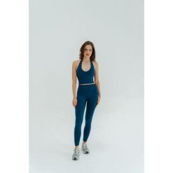 Legginsy modelujące do jogi Moonholi Malibu Evenings z wysokim stanem. Niebieskie bielizna sportowa MOONHOLI, m, bez wzorów, z podwyższonym stanem. Za 359.00 zł.