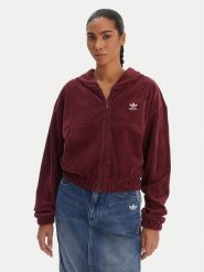 Adidas Bluza Essentials Chenile KE1119 Bordowy Loose Fit. Czerwone bluzy Adidas, l, bez wzorów, z bawełny, bez kaptura. Za 299.99 zł.