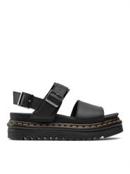 Dr. Martens Sandały Voss 24233001 Czarny. Czarne sandały Dr. Martens, bez wzorów, ze skóry, bez obcasa, na płaskiej podeszwie, bez zapięcia. Za 649.99 zł.