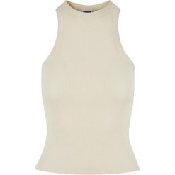 Top Z Prążkowanym Tyłem Dla Kobiet. Brązowe topy Urban Classics, xl, bez wzorów, prążkowane, bez kołnierzyka, bez ramiączek. Za 52.99 zł.