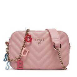Torebka Guess. Czerwone listonoszki Guess, z aplikacjami, bez dodatków. Za 329.99 zł.
