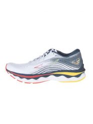 Mizuno Buty "Wave Sky Wos" w kolorze biało-szarym do biegania rozmiar: 38. Białe obuwie sportowe Mizuno, z materiału, bez zapięcia, do biegania. Za 308.18 zł.