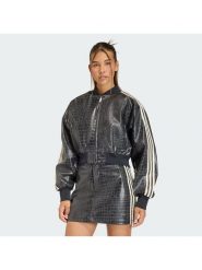 Adidas Kurtka z imitacji skóry Pleather KE5035 Czarny Oversize. Czarne kurtki Adidas, xs, bez wzorów, ze skóry, bez kaptura. Za 649.99 zł.