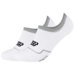 Skarpetki sportowe dla dorosłych 2PPK Cushioned Footy Socks. Białe skarpety Skechers, bez wzorów, z bawełny. Za 29.99 zł.
