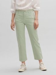 OPUS Dżinsy "Lani" - Regular fit - w kolorze jasnozielonym rozmiar: W40/L26. Zielone jeansy Opus, l, z aplikacjami. Za 193.70 zł.