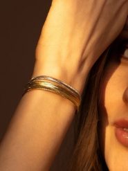 DIAMOND & CO Złota bransoletka "Vico" rozmiar: onesize. Szare bransoletki Diamond & Co, złote. Za 1,304.99 zł.