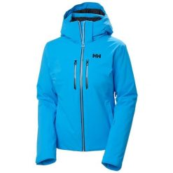 Damska kurtka narciarska Helly Hansen Alphelia Lifaloft. Niebieskie kurtki narciarskie Helly Hansen, bez wzorów, bez kaptura, narciarskie. Za 2,075.50 zł.