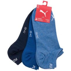 Skarpetki Puma Unisex Niskie - 3 Pary Wygodne i Oddychające. Fioletowe skarpety ZEAGLE, bez wzorów, z bawełny. Za 79.99 zł.