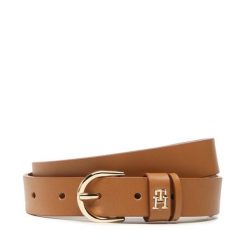 Pasek Damski Tommy Hilfiger. Brązowe paski TOMMY HILFIGER, bez wzorów. Za 229.99 zł.