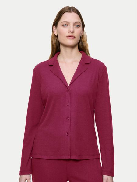 Triumph Koszulka piżamowa Mix&Match 10225047 Bordowy Regular Fit. Czerwone koszule nocne Triumph, bez wzorów, z syntetyku, bez ramiączek. Za 169.99 zł.