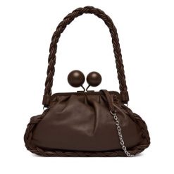 Torebka Weekend Max Mara. Brązowe listonoszki Weekend Max Mara, bez wzorów, bez dodatków. Za 1,809.00 zł.